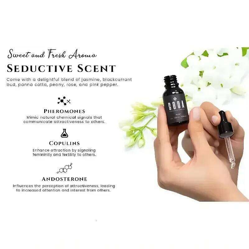 GODA Pheromone 15ml Essential Oil for Men and Women, Anniversary Birthday Gift, Enhance Attraction Perfume Gifts H260130