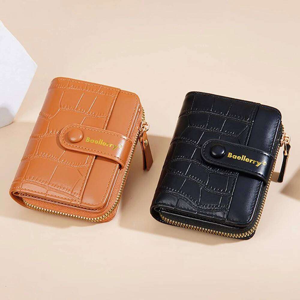Luxury Pebble Textured Wallet Ins Fashion Women's Zip Around Holder Small Purse with Many Card Pockets Z260130