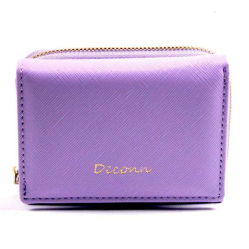 High Quality Ladys Fashion Trifold Zipper PU Leather Wallet Coin Purse Z260130