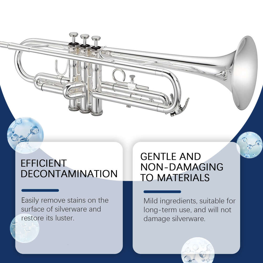 Jakehoe Silverware Agent Silver Jewelry Cleaning Stain Removal Daily Maintenance Polishing Renovation Cleaner S260130