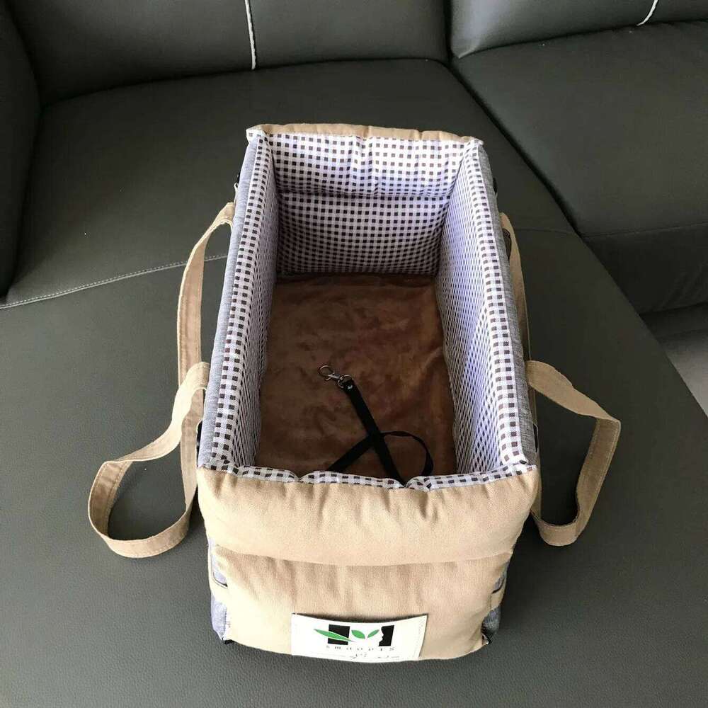 Center Car Seat10 lbs, Console car seat for Small Dogs Middle, Safety Travel Dog Bag, Cat Carrier Bag 26H0130