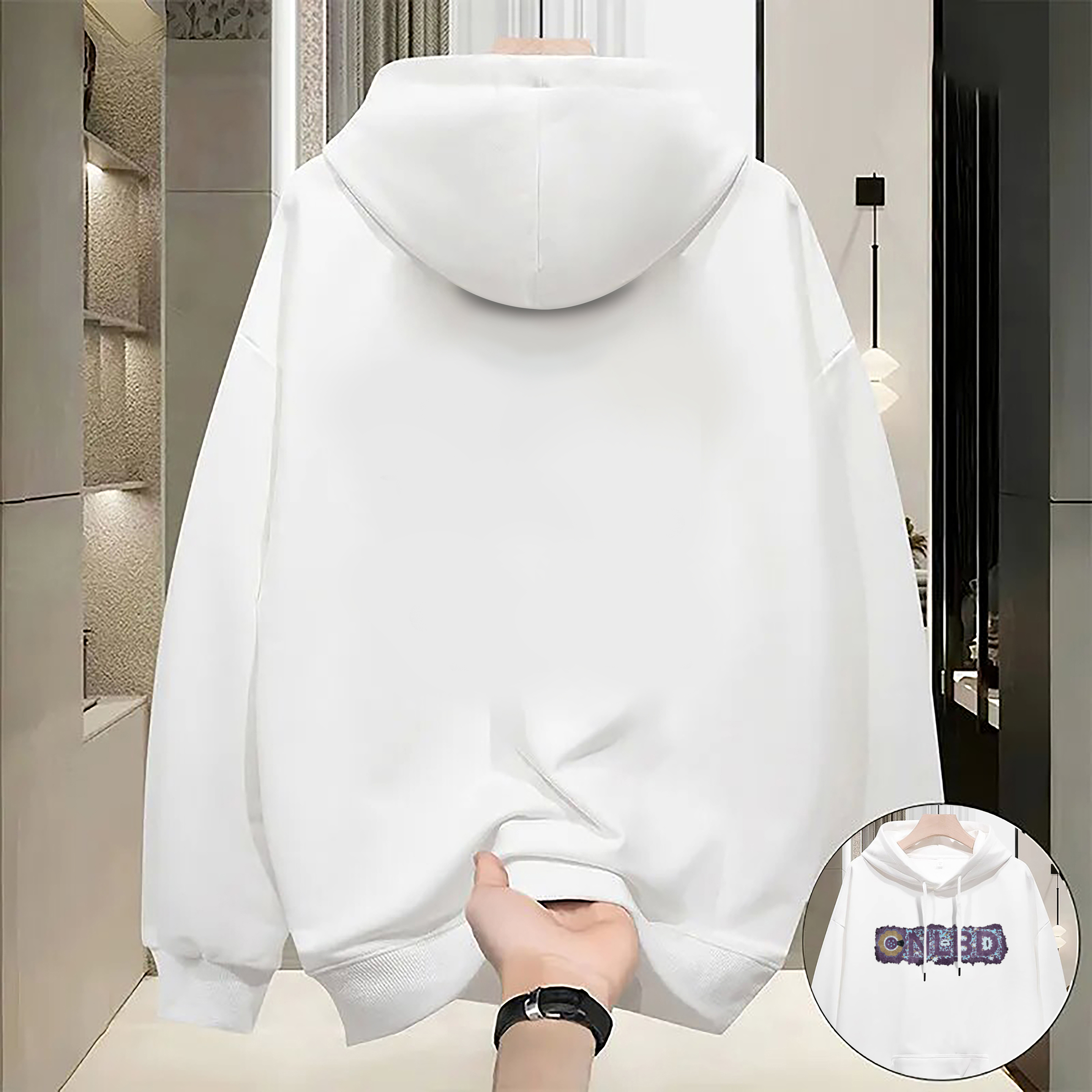 Chinese New Year Hoodie for Teen Boys Trendy Loose Fit Pullover Sweatshirt Casual Streetwear