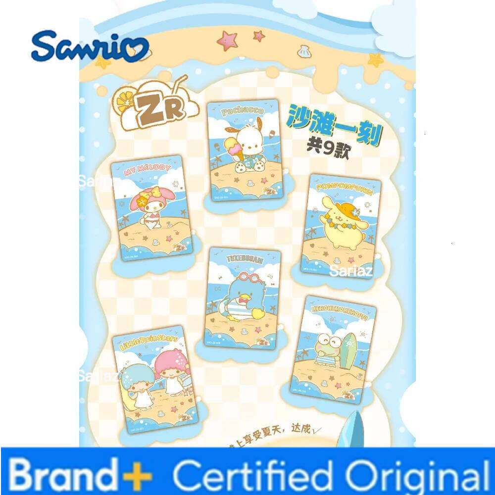 Sanrio New Genuine Kabao Exquisite Characters Cartoon Stars Cute Pompomurin Kuromi Limited Edition Crystal Card Surprise Gifts H260130