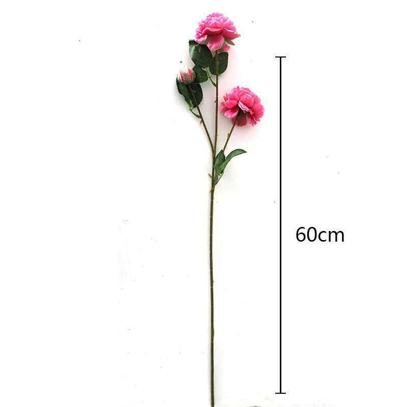 60cm Santouyang Peony beautiful retro artificial flower silk fake bouquet for family wedding DIY decoration prop Ornament W260130
