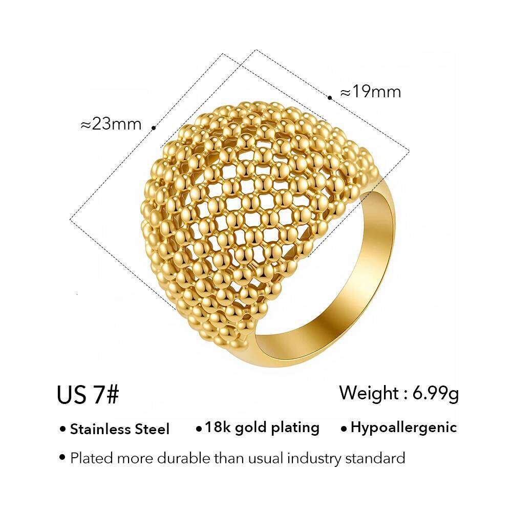 ENFASHION Anillos Mujer Geometry Irregular Fold Ring For Women Stainless steel 18K Plated Gold Fashion Jewelry Cocktail R254581 XJ260130