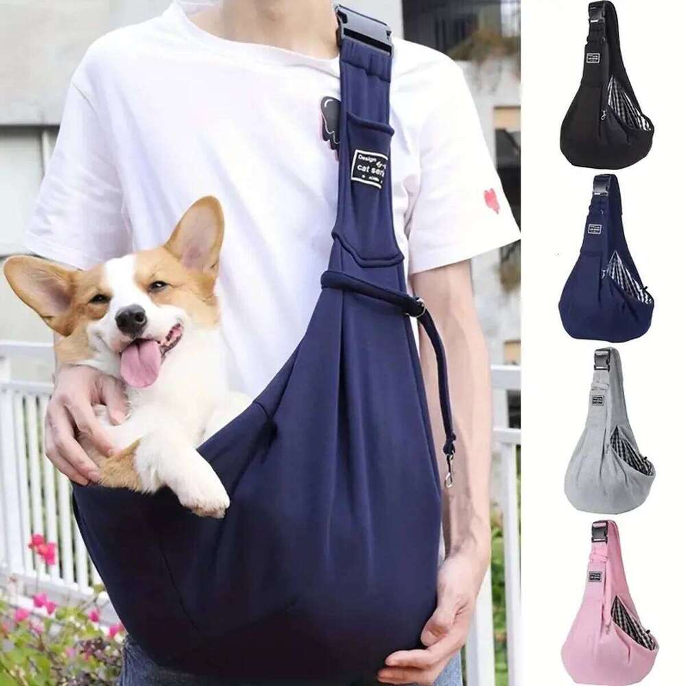 Adjustable Pet Dog Carrier Bag Outdoor Travel Single Shoulder Bags Dogs Comfort Sling Handbag Corgi Puppy Pouch Tote 26H0129