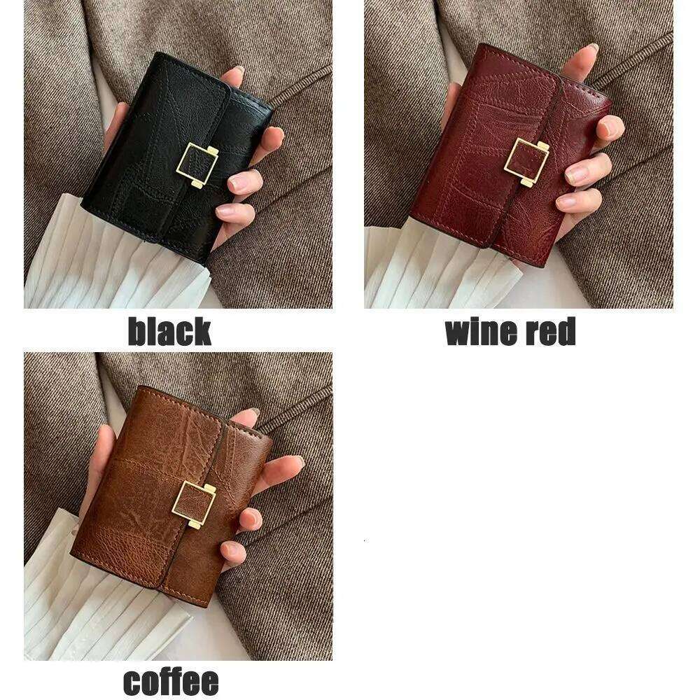 Women Female Multi-Card Mini Clutch Bag Vintage Coin Short Wallet Card Holder Small Purse Z260130