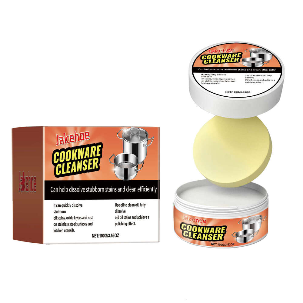 JAKEHOE Cookware Kitchen Stainless Steel Pot Cleaner Rust Removal Decontamination Fragrant Cleaning Paste S260130