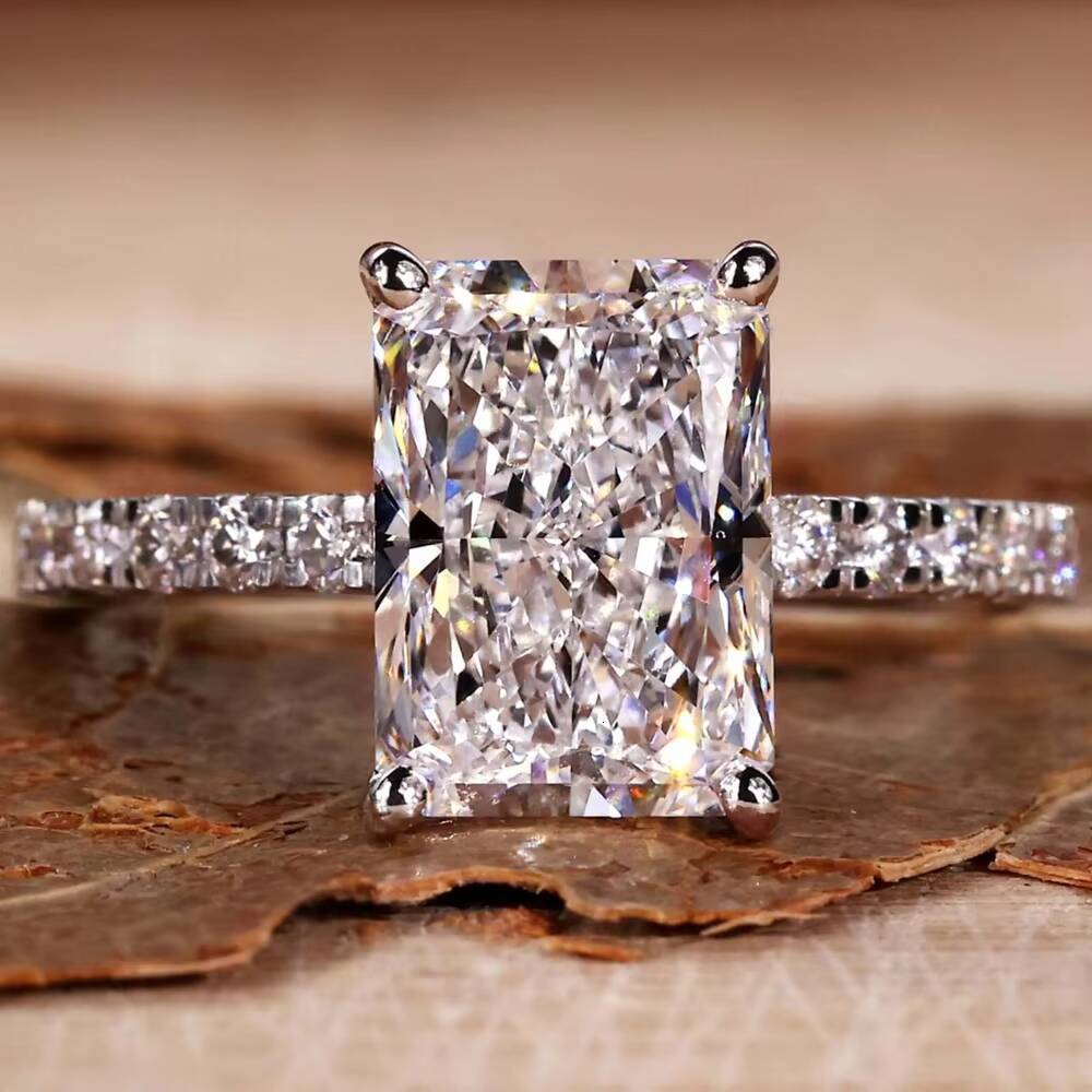 2026 Fine Rings Custom 14K 18K Gold 1CT 3CT 5CT Radiant Cut VVS1 D VS1 IGI Certified Lab Grown Diamond Engagement Ring for Women
