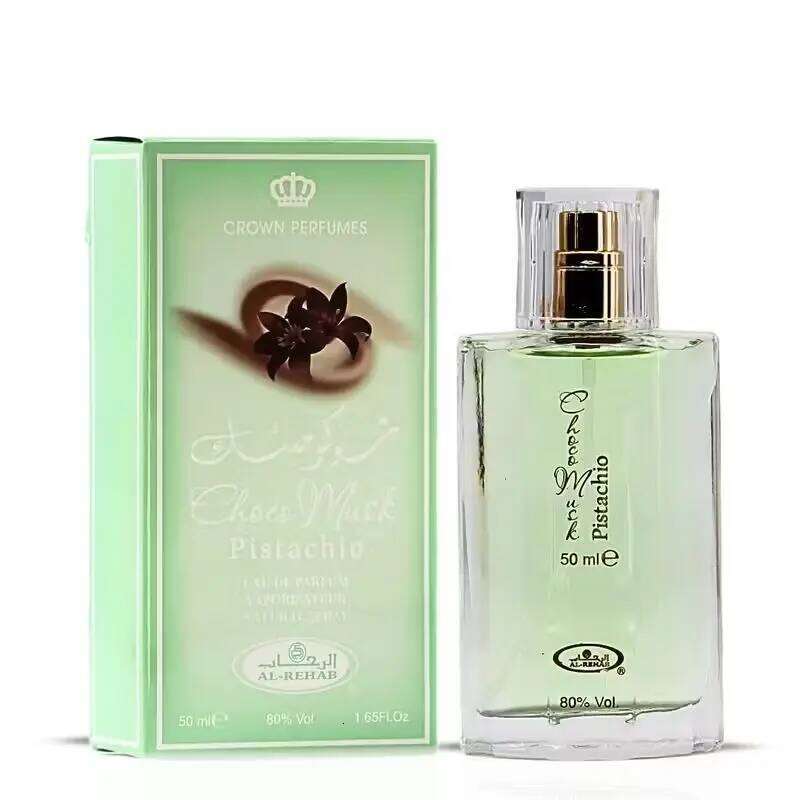 Al Rehab Choco Musk Pistachio perfume Men and Women -50ml 1.65oz spray for any occasion, perfect holiday gift H260130