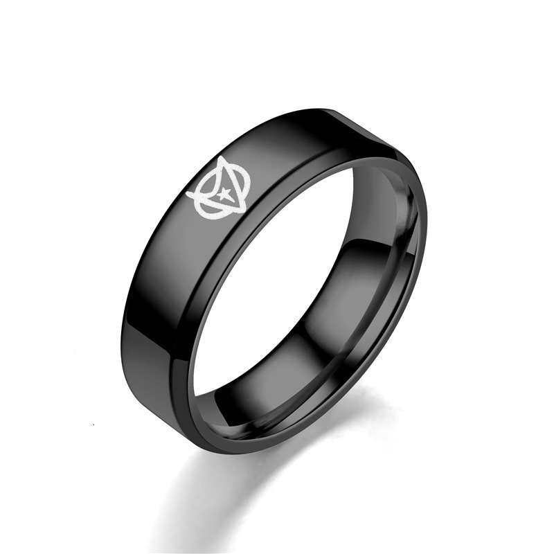Fashion Game Peripheral Star Trek Ring Double Bevel Elegant New Couple Matching Rings