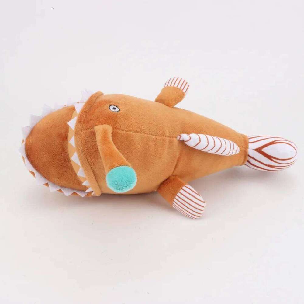 25cm/9.84in Melanocetus johnsonii Devil Lantern Fish Plush Toys Game Peripheral Dolls for Kids Birthday Xmas Gifts Home Dec Y260128