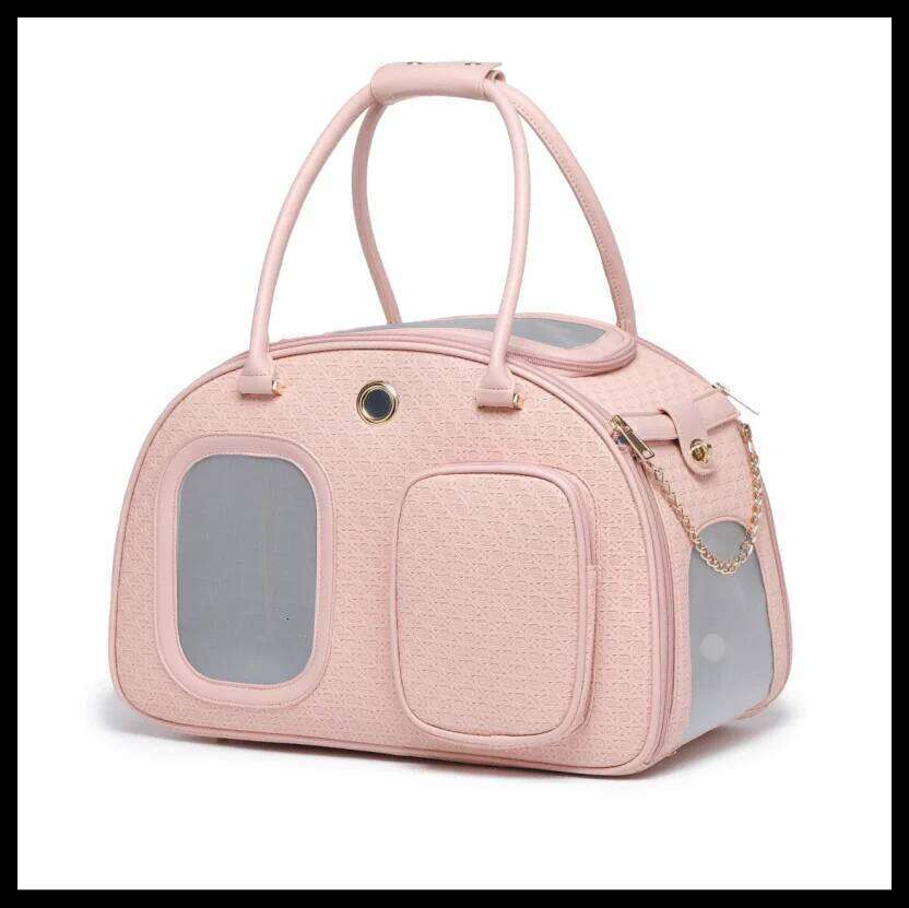 Carrier Bag Cats And Dogs Travel Backpack with Expandable Tunnel Multiple Shoulder Strap Options for Pet Transport 26H0130