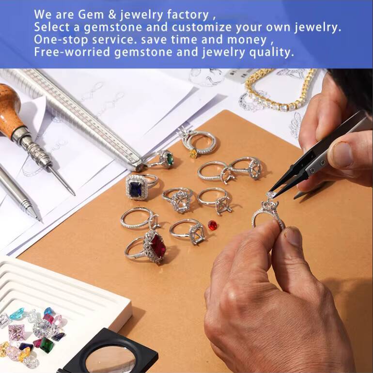 Starsgem 14k Gold Wedding Band Ring Charming Luxury DEF Color Emerald Cut Lab Diamond Ring