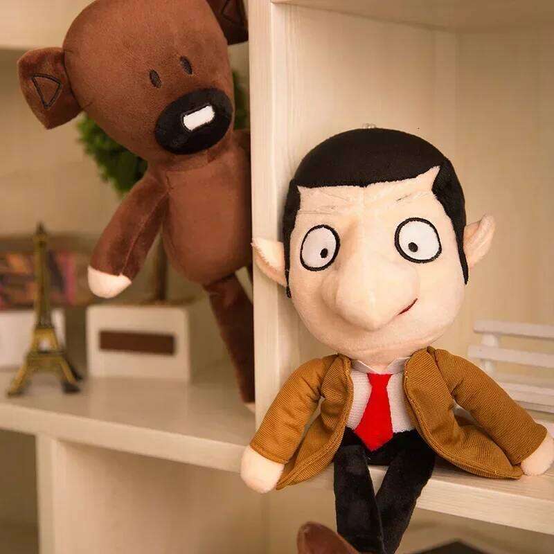 Mr Bean Teddy Bear Plush Toy Comedy Cartoon Movie Figure Cute Animal Baby Stuffed Doll Mini Pillow Decor Soft Children Gifts Y260128