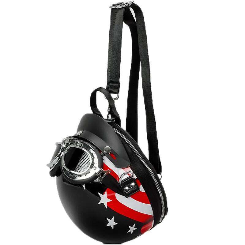 Helmet Shoulder Bags Fashion Women S Creative Funny Crossbody Bag Cute Glasses Decoration Backpack High Quality Niche Design