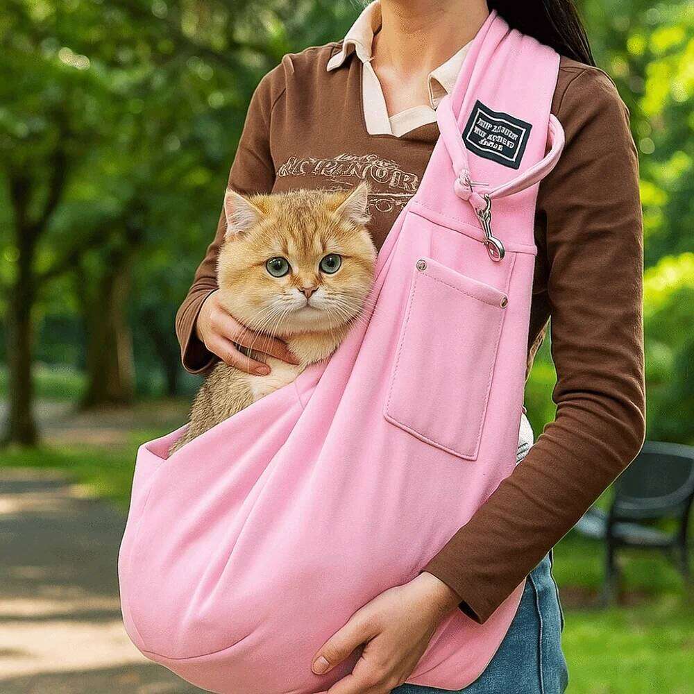 Comfortable Dog Crossbody Shoulder Outdoor Travel Portable Cat Puppy Sling Carrier Bag Pet Carrying Supplies 26H0129