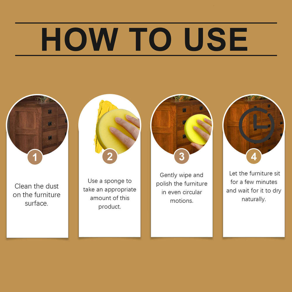 Jue-Fish Maintenance Multi-purpose Beeswax Furniture Care Polishing Agent Cleaning Renovation Wax S260130