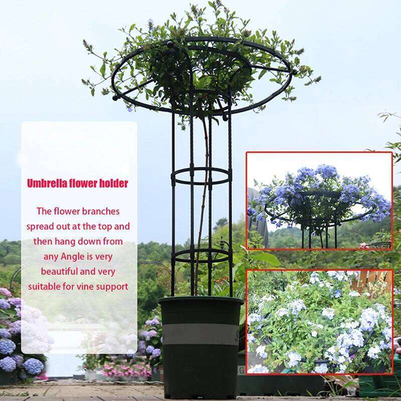 Garden Umbrella Tower Plant For Plants Support DIY Climbing Trellis Flower Pots Supports Y260130