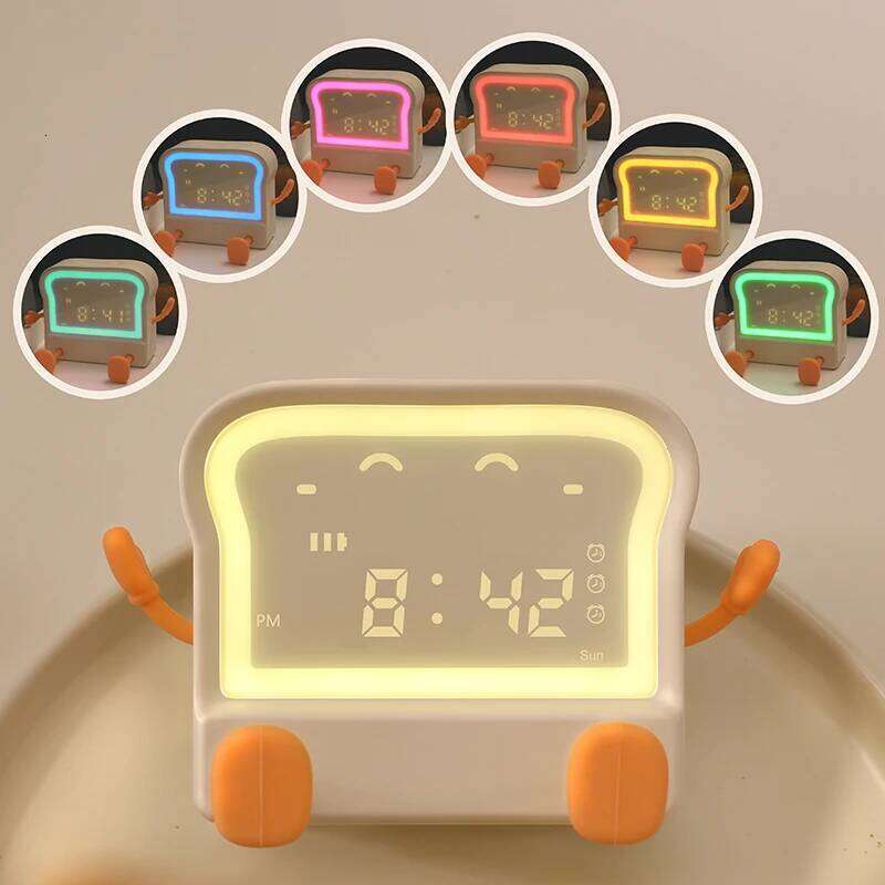 Mini Desktop Gift Little Girls Wake up Light Digital Clock Smart Cool Alarm Clocks for Kids W260130