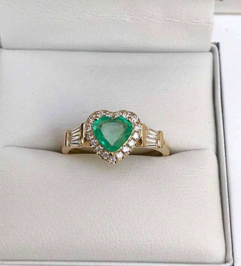 Elegant Noble Gold Color Heart Ring for Women Fashion Inlaid White Zircon Stones Wedding Rings Bride Engagement Jewelry XJ260130