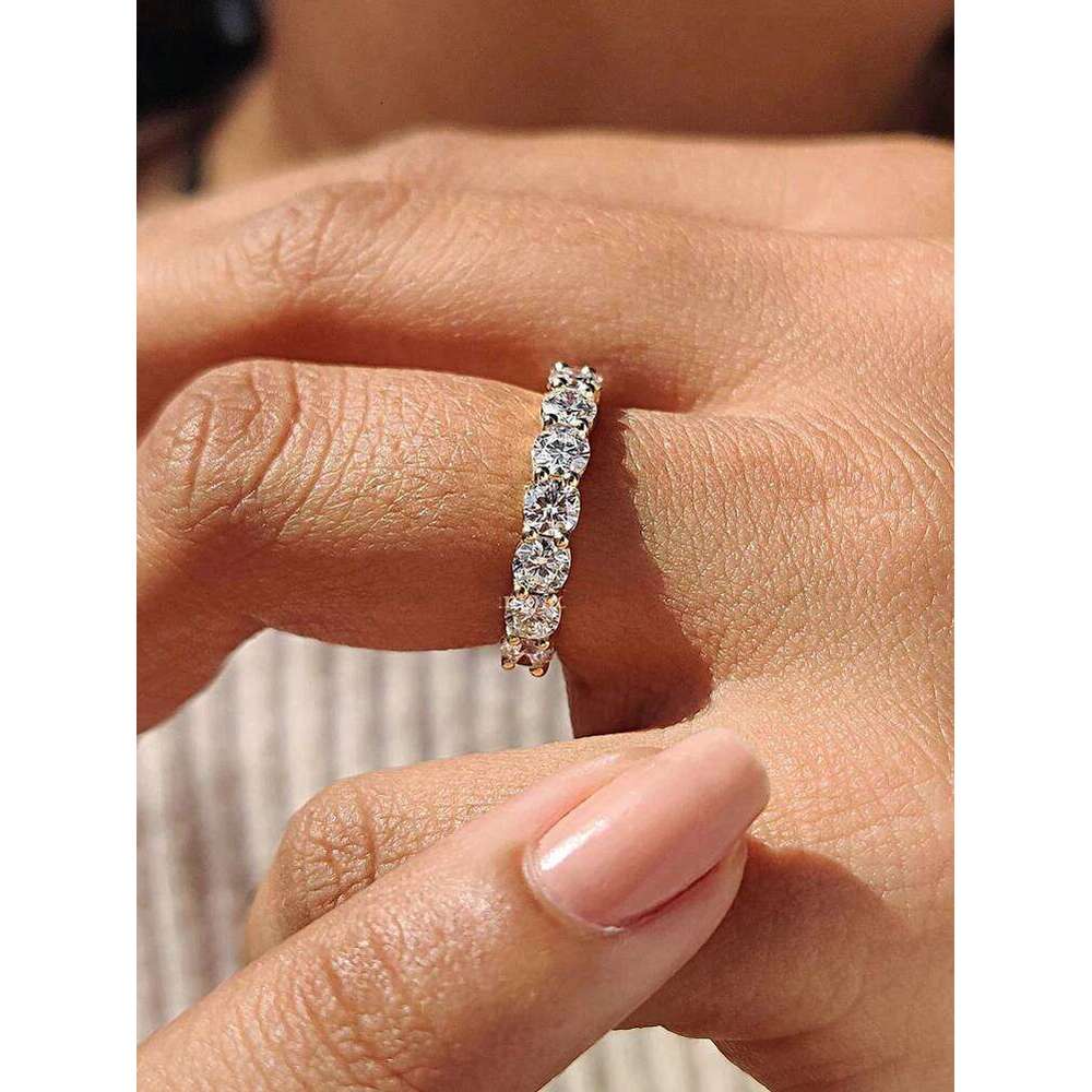 925 Sterling Silver Round Zircon Shiny Gorgeous Rings For Women Engagement Wedding High Quality Fine Jewelry XJ260130