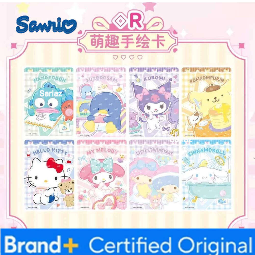 Sanrio KAYOU Original Family Series Collection Card Fantasy Dream Journey Hello Kitty Kuromi Melody Toy For Girl Gift H260130
