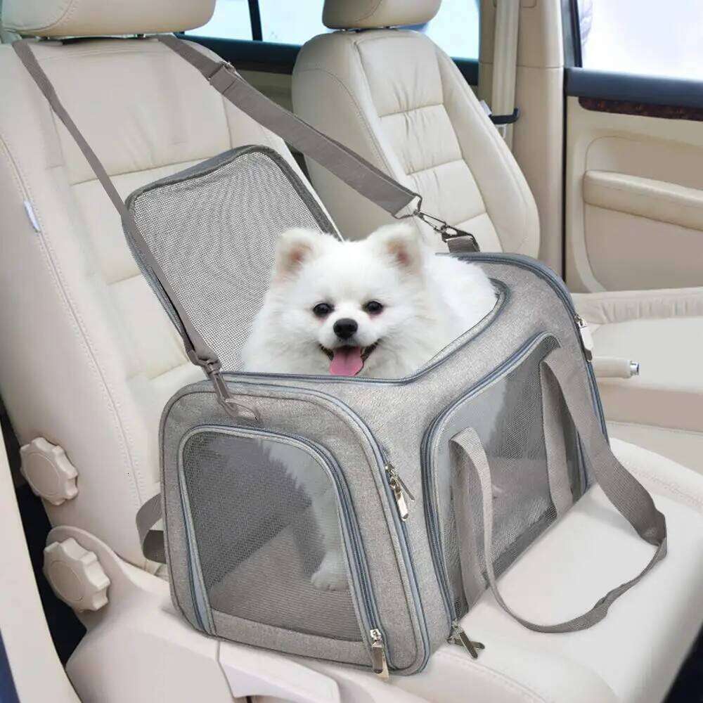 Carrier Bag Soft Side Backpack Cat Pet Carriers Dog Travel Bags Airline Approved Transport For Small Dogs Cats Outgoing 26H0130