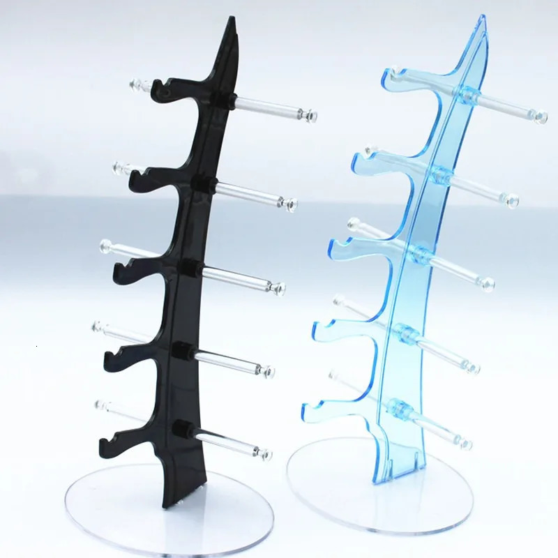 5 Pair Sunglasses Glasses Fashion Acrylic Show Rack Counter Eyeglasses Display Stand Holder Transparent 260130