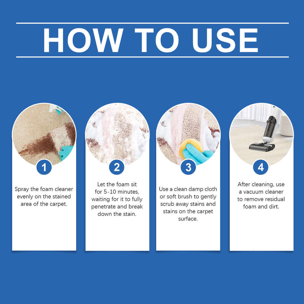 Jaysuing Cleaning Carpet Fabric Supplies Stubborn Stains Foam Cleaner S260130