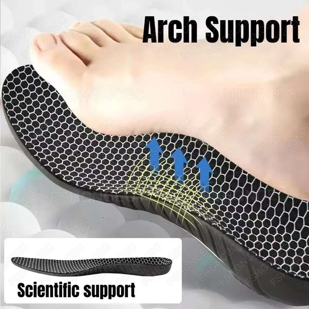 Eva Ortic Insole Arch Support Flatfoot Orthopedic Insoles For Feet Ease Pressure Shock Absorption Breathable Running Insoles 260124