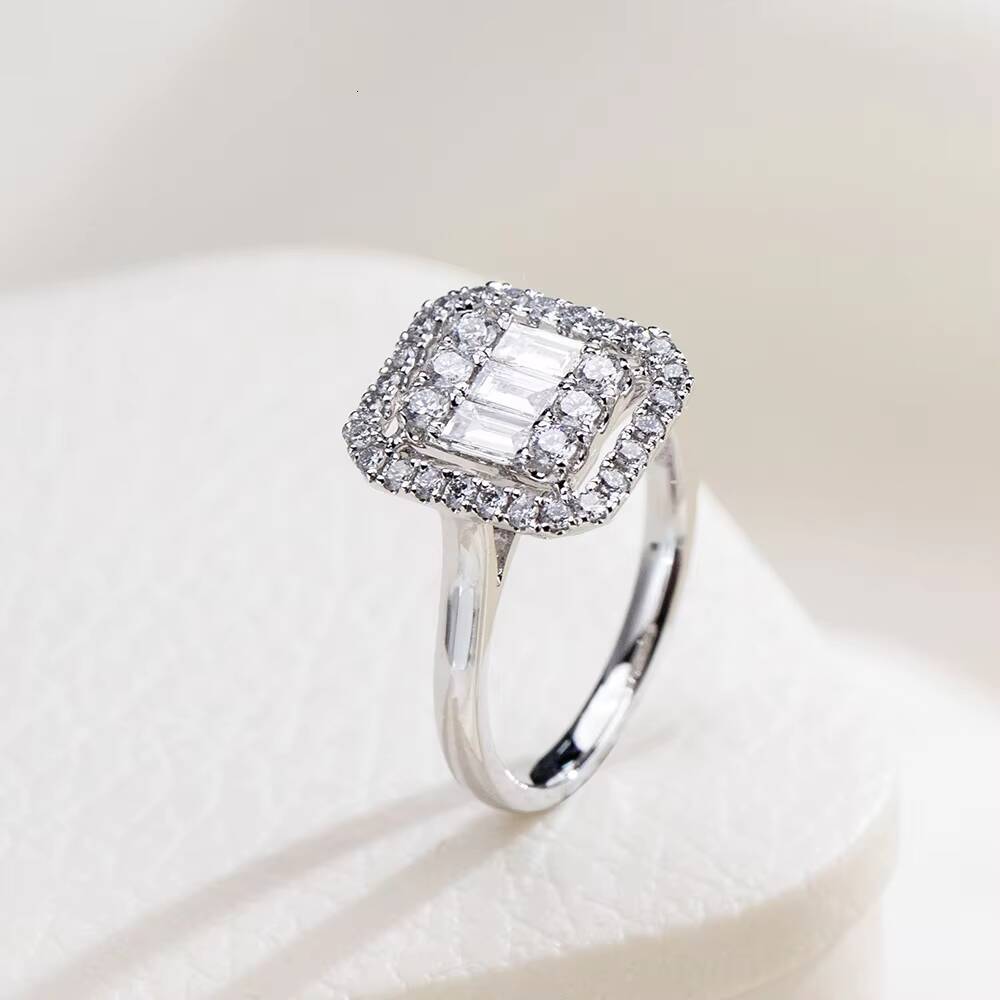 Jewelry in Stock MSR-1975 18K Gold Luxury Engagement Ring Fancy Shape Lab Grown Diamond Ring