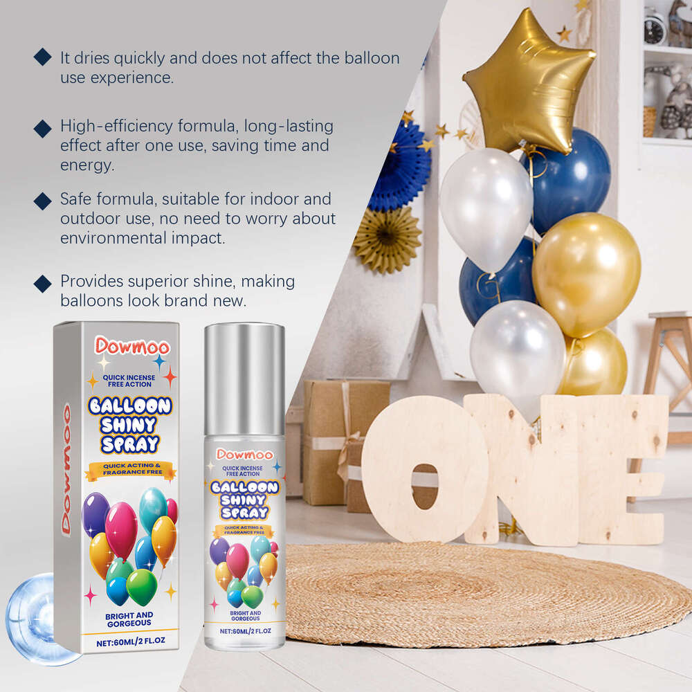 Dowmoo Latex Balloon Long-lasting Non-oxidizing Enhances Gloss Texture Atmosphere Spray S260130