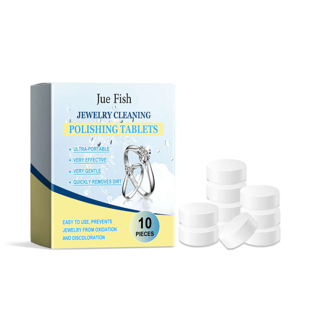 Jue-Fish Effervescent Stain Removal Anti-Oxidation Jewelry Maintenance Cleaning Tablets S260130