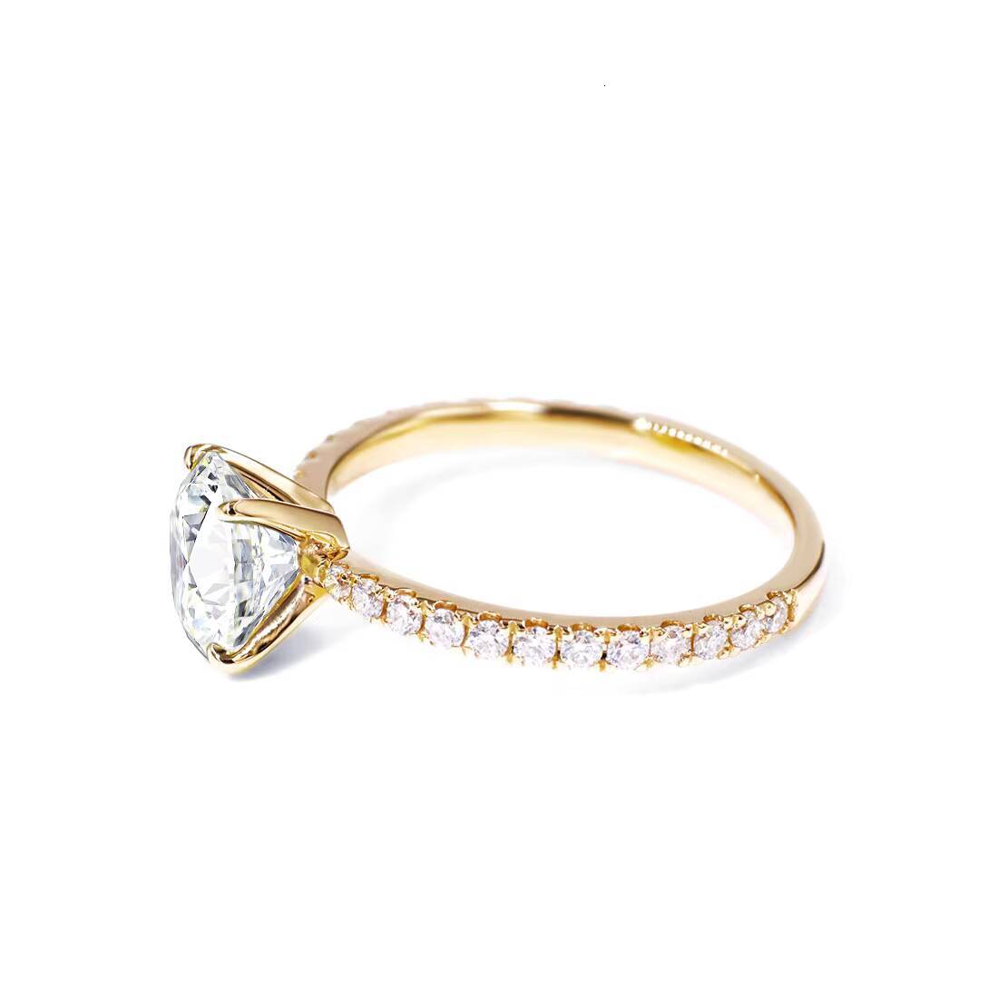 Tianyu Gems Fine Jewelry Engagement Valentine Women Wedding Mossanite Solitaire Solid White Gold Real 14k Oval Moissanite Ring