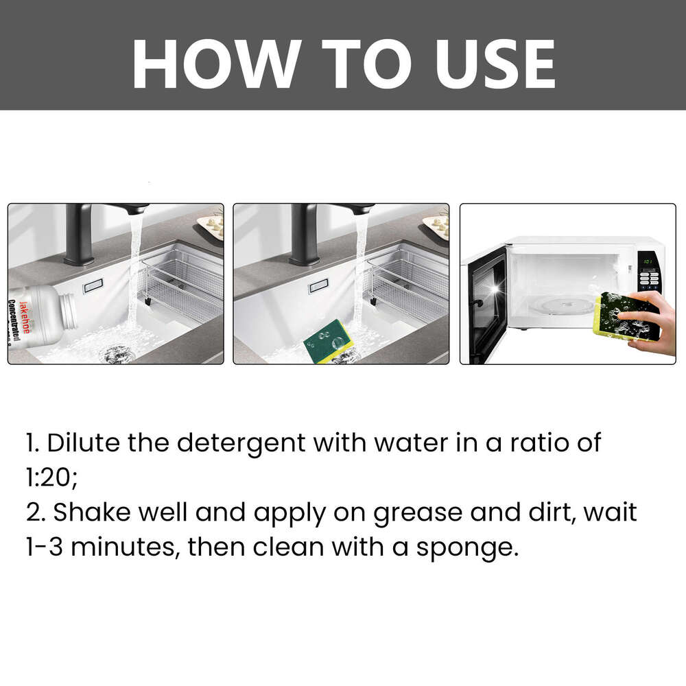 Jakehoe Kitchen Concentrate Range Hood Oven Stubborn Grease Multi-Purpose Stain Cleaner S260130