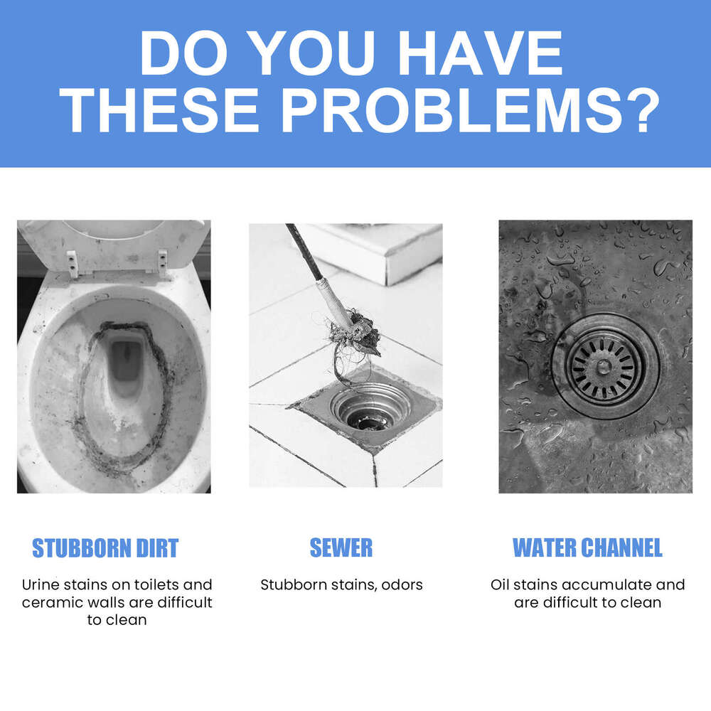 Jue-Fish Multi-Purpose Cleaner Toilet Bowl Deodorizer Descaler Kitchen Stove Sink Grease Remover S260130