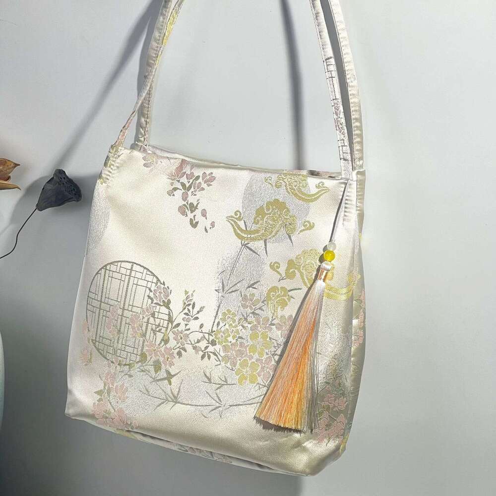 New Chinese Brocade Tote Han Element Shoulder National Style Casual Versatile Large Capacity Bag MASA
