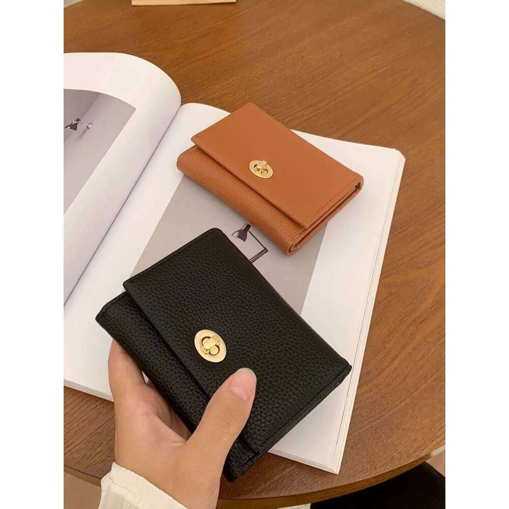 Exquisite Black Women's Wallet - Cool Style Compact Holder Wallet, Multiple Card Slots And Short Wallets Z260130