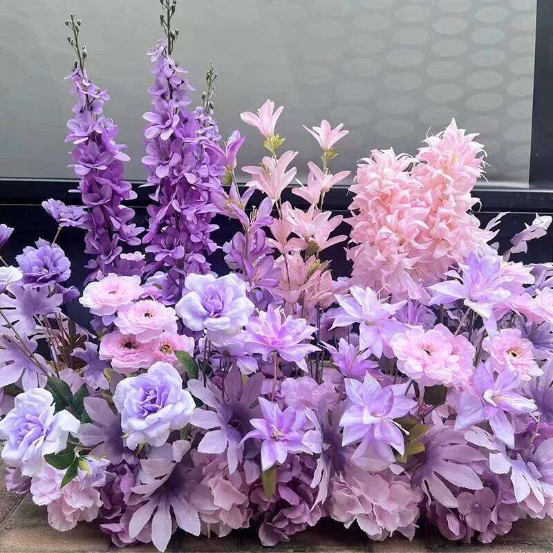 Artificial Simulation Silk Earth Row High Flower Stage Wedding Road Event Party Layout Floor Flowers Arrangement W260130