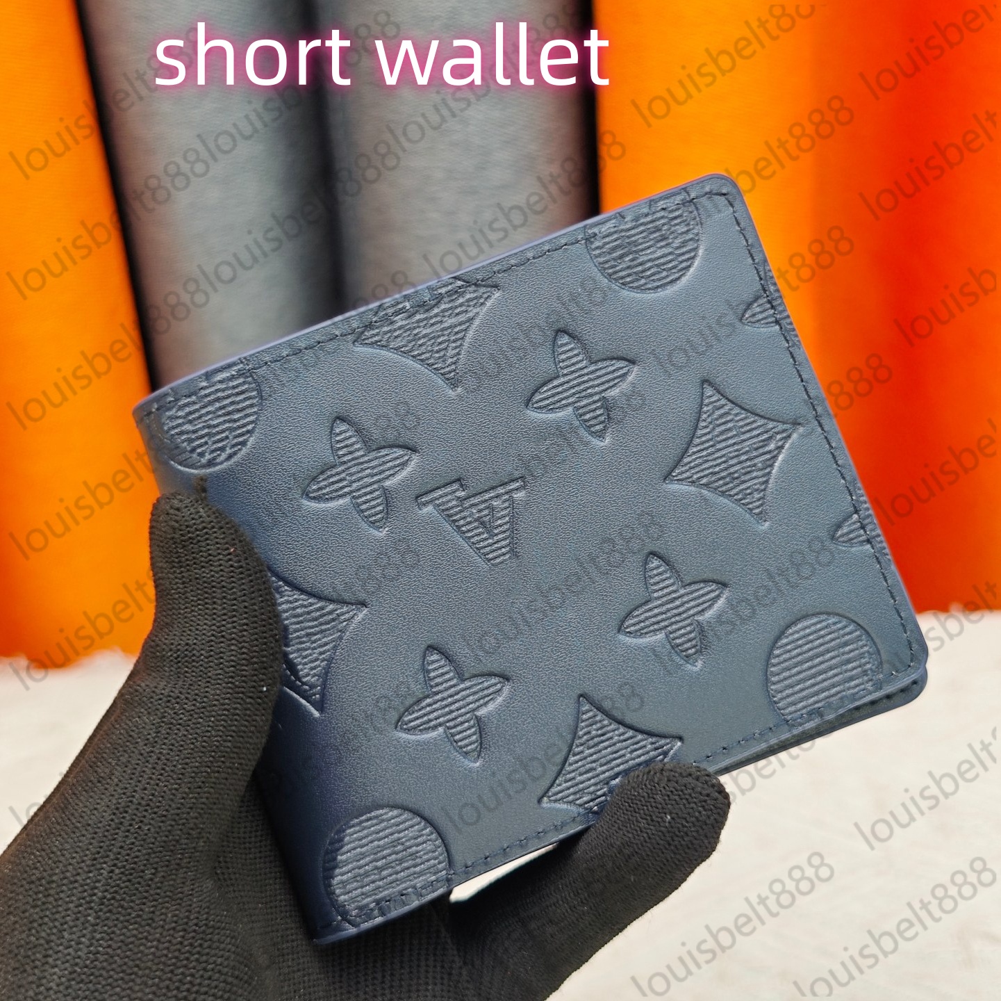 Designer Men's Monogram Wallet Letter Classic Shadow Premium Elegant Card Holder Golf Luxury Wallet Money Bag Coin Credit Card Clip Cardholder Wallet