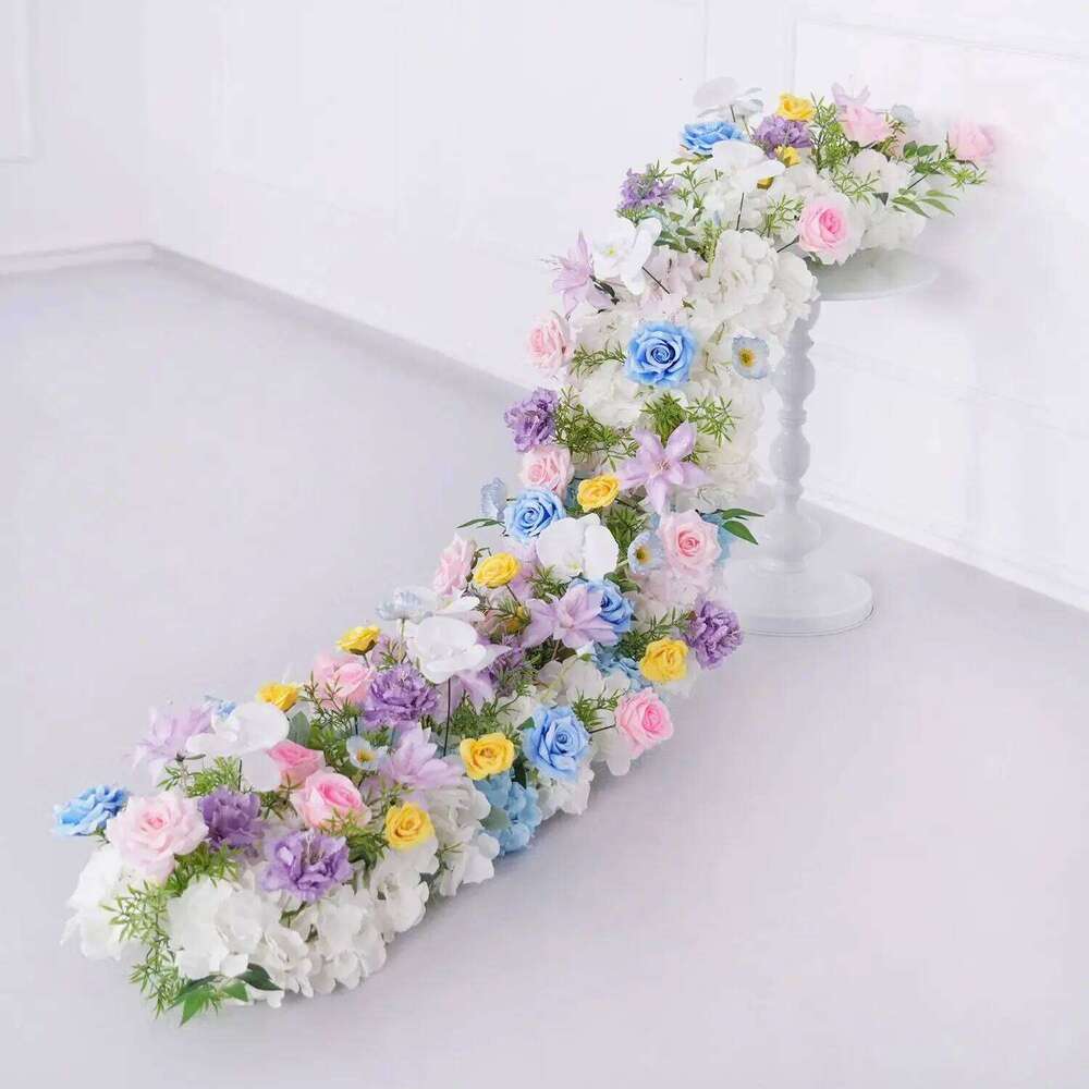 UFlower Artficial Row Runner Wedding Backdrop Arch Artificial Flower Table Arrangement Decor for Party Event Props Y260130
