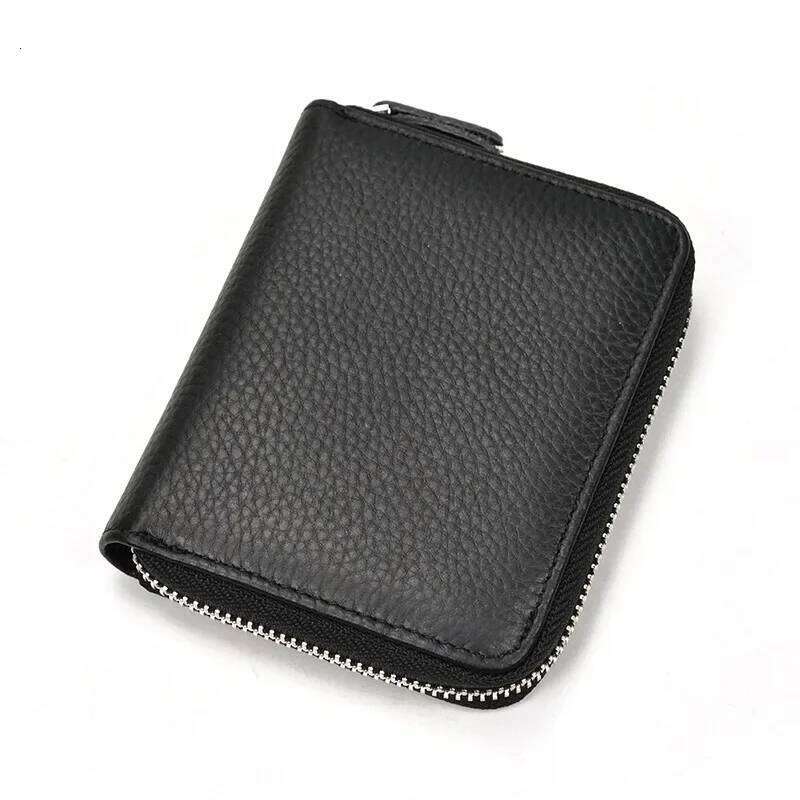 Fashion Genuine Leather Men Women Small Wallet Zipper Dollar Purse Real Cowhide Money Bag Coin Wallets wholesale Z260130
