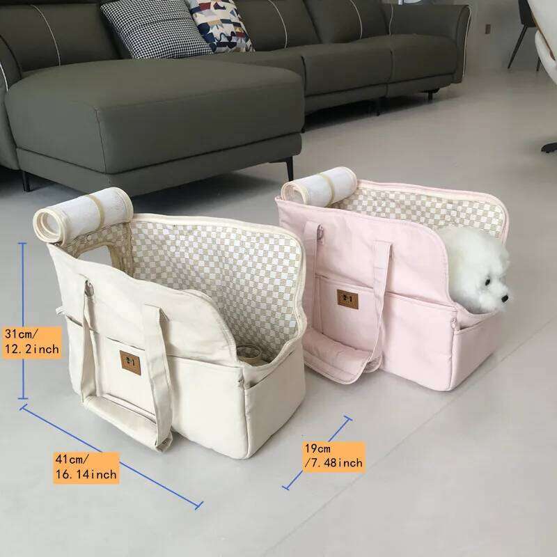 Small Sling Carrier- Handheld shoulder bag Car Seat Safe Travel Dog Bag, Pet Products, Portable Cat Carrier Bag 26H0130