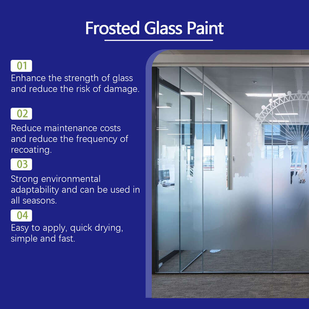Jue-Fish Light-Blocking Opaque Sun-Resistant Renovation Privacy Covering Frosted Glass Paint S260130