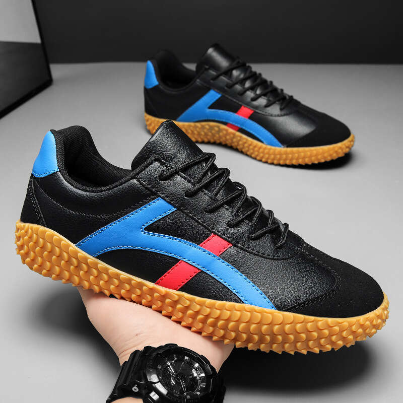 Hot-Selling Large Size 47 Unisex Tug-of-War Leather Casual Couple Forrest Gump Non-Slip Team Building Sports Shoes Wholesale for Men