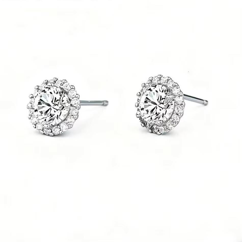 Lab Diamond Earrings 1ct D VVS2 VS1 Round Cut IGI Lab Grown 9k 14K Real Solid Gold Fine Jewelry Elegant Diamond Stud Earrings
