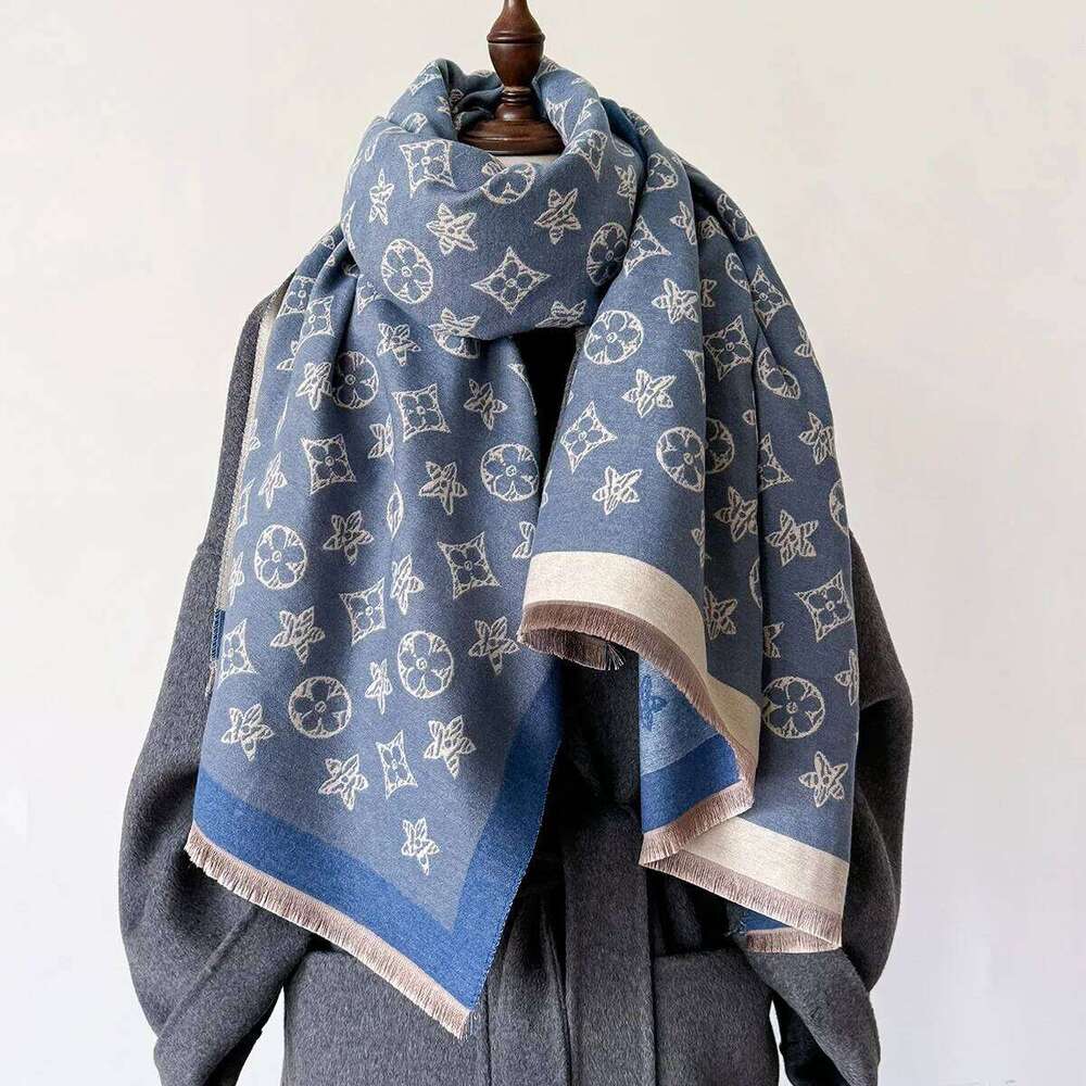 High End Dual-Use Women's 2026 Autumn And Winter New Trend Imitation Cashmere Warm Air Conditioning Shawl Long Scarf Cover Blanket