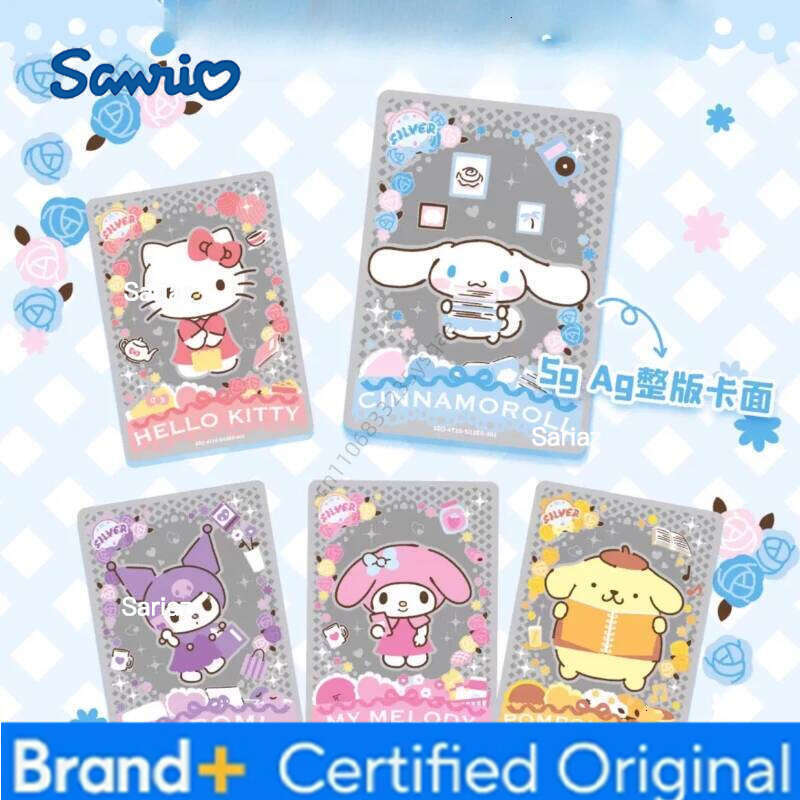 Sanrio Genuine Collection Card Japanese Cartoon Daniel Star Hello Kitty Exquisite PVC Transparent Craft Cards Gifts H260130