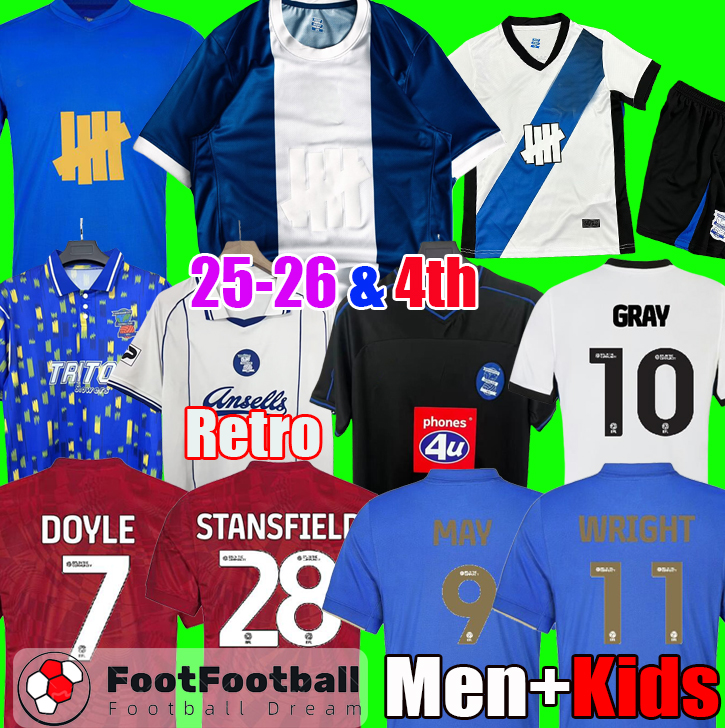 25 26 27 BirminghamS 150th anniversary 4th football shirt retro 1984 1985 1992 1993 Soccer Jerseys City Home Away KIDS football shirt set tops